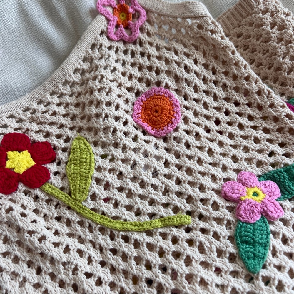 Lovers and Friends Crochet Beach Mini Dress - Picture 3 of 7